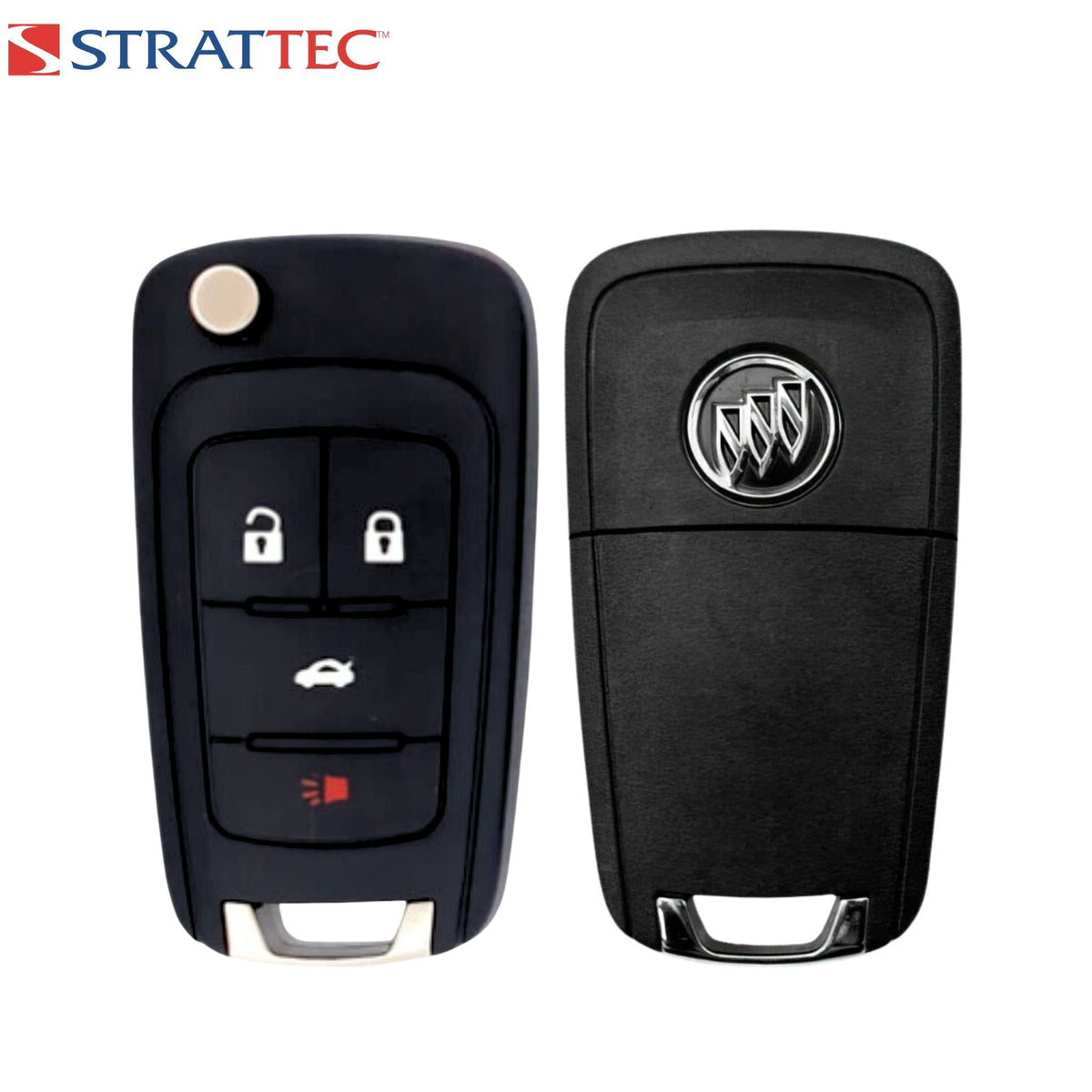 Strattec - Buick New OEM 2010 - 2019 Encore Remote Flip Key 4B Trunk (NON - PEPS) FCCID: OHT01060512 PN# 5912555 - Royal Key Supply