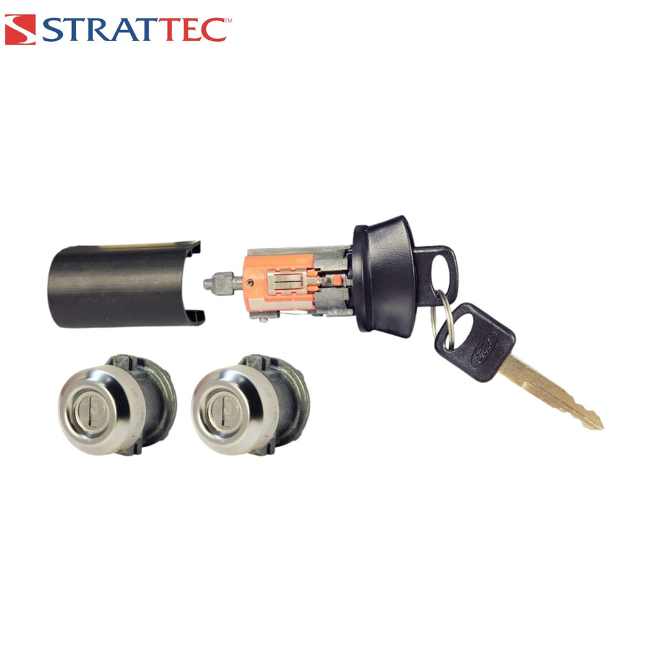 Strattec - Ford 1996 - 2007 Ignition Lock & Door Kit - Coded PN# 7012802 - Royal Key Supply