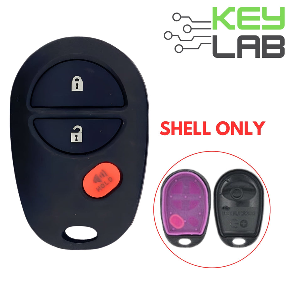 Toyota 2004 - 2019 Keyless Entry Remote SHELL for GQ43VT20T 3B - Royal Key Supply