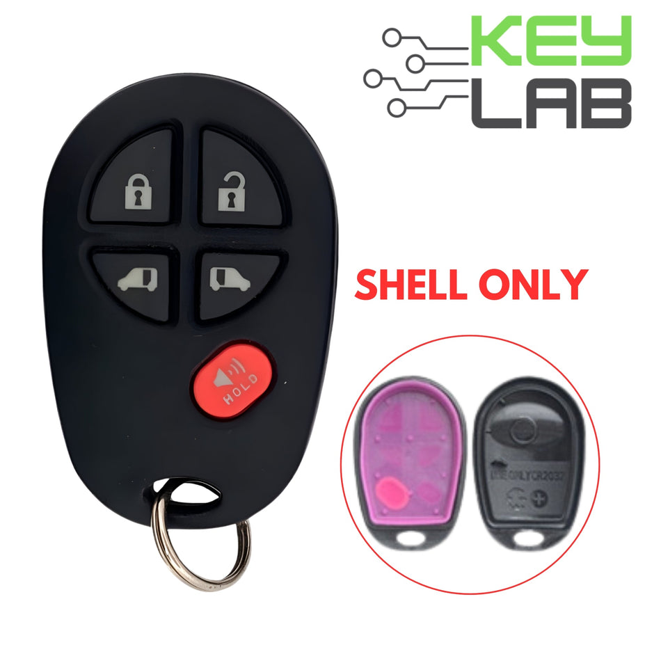 Toyota 2004 - 2019 Keyless Entry Remote SHELL for GQ43VT20T - Royal Key Supply