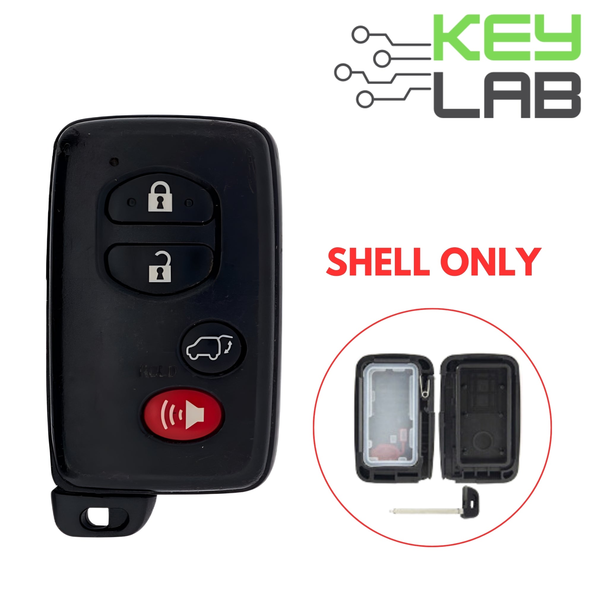 Toyota 2007 - 2014 Smart Key 4B SHELL for HYQ14AAB - Royal Key Supply