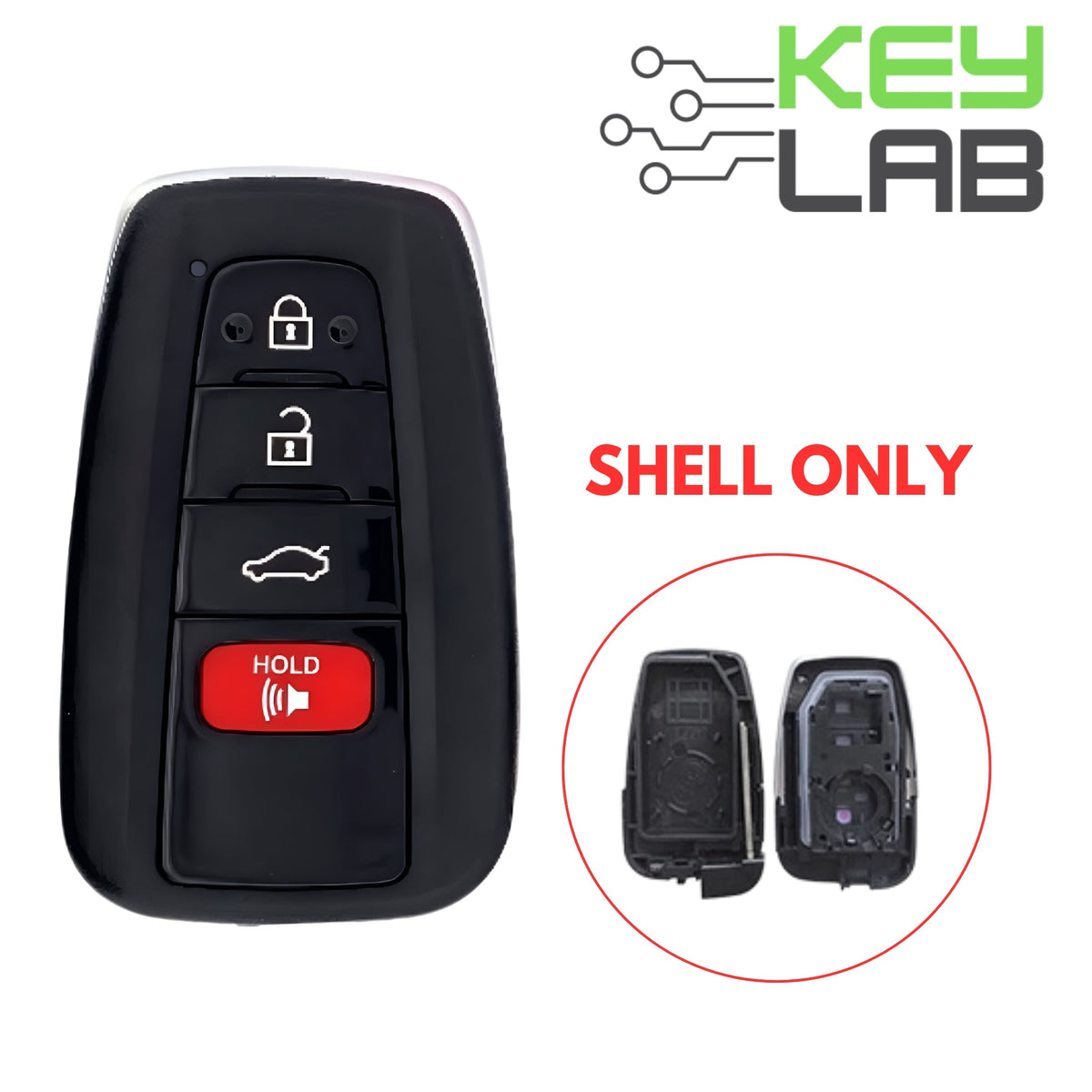 Toyota 2018 - 2024 Smart Key SHELL for HYQ14FBC - Royal Key Supply