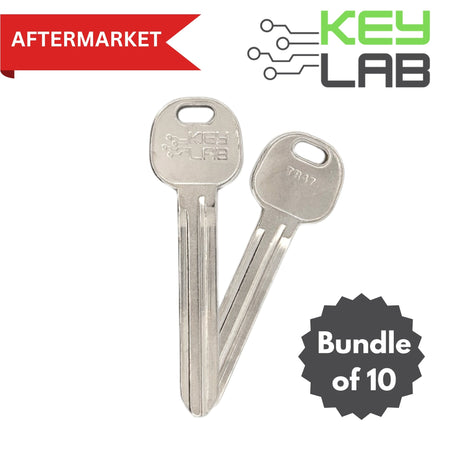 Toyota Aftermarket 1992 - 2020 Camry, Corolla, Highlander Metal Test Key TR47 (Pack of 10) - Royal Key Supply