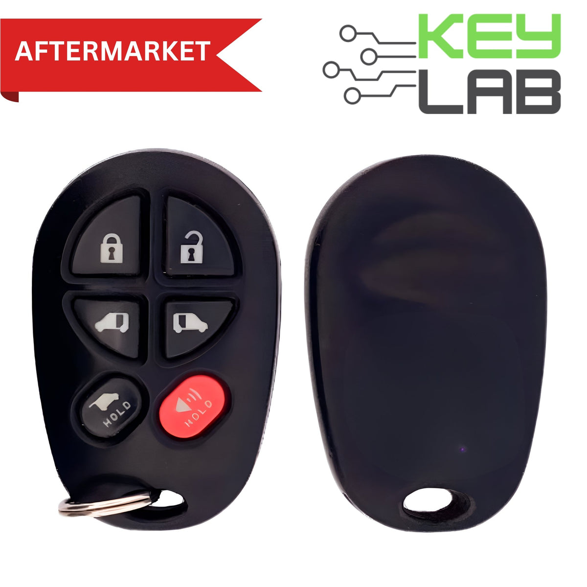 Toyota Aftermarket 2004 - 2018 Sienna Keyless Entry Remote 6B Hatch/Power Doors FCCID: GQ43VT20T PN# 89742 - AE051 - Royal Key Supply