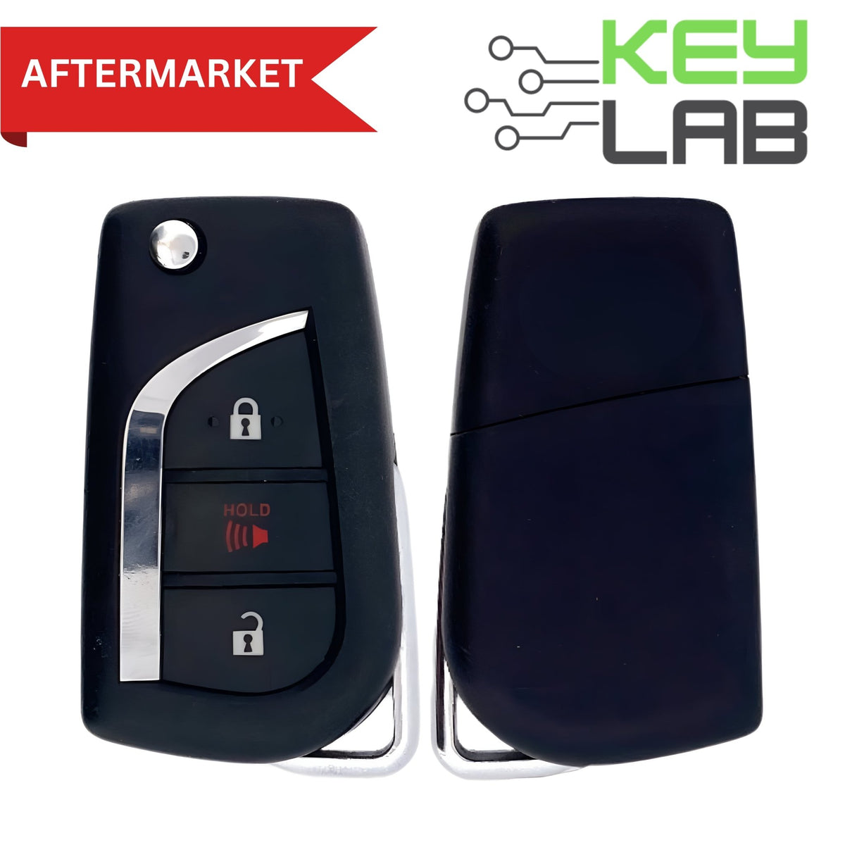 Toyota Aftermarket 2019 - 2024 RAV4 Remote Flip Key 3B FCCID: GQ4 - 73T PN# 89070 - 0R300 - Royal Key Supply