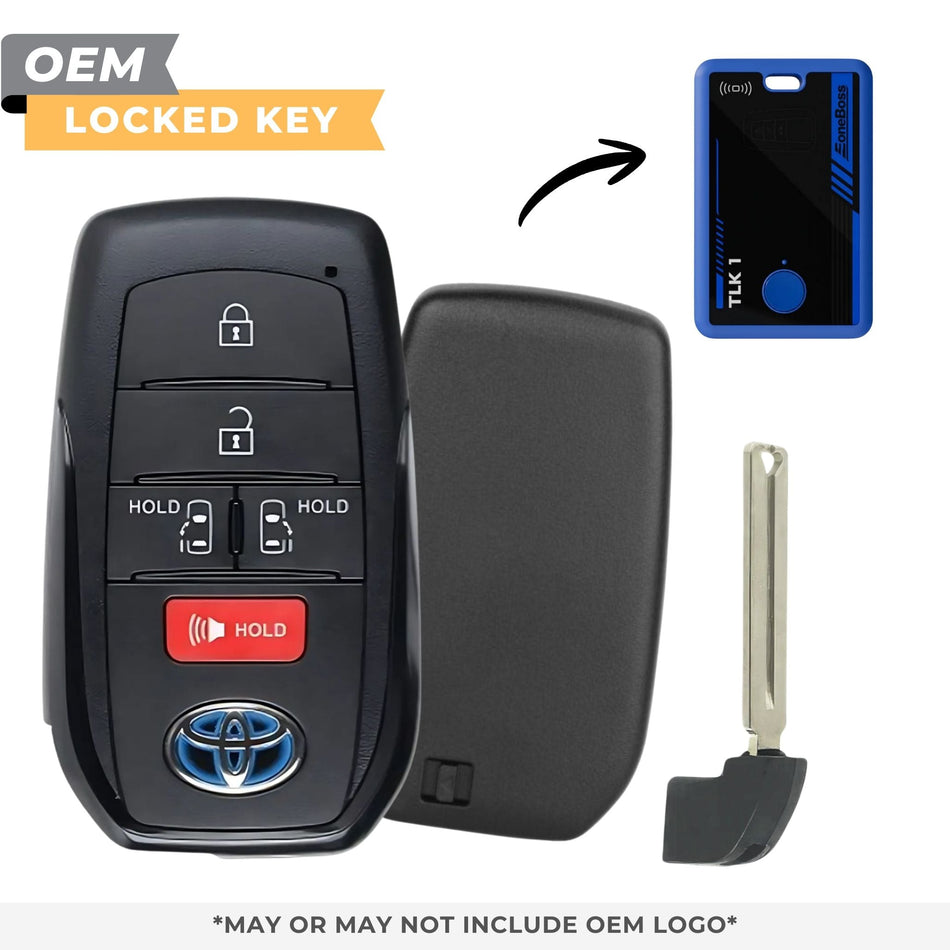 Toyota Locked OEM 2021 - 2025 Sienna, Smart Key 5B L Sliding Door/R Sliding Door FCCID: HYQ14FBX PN 8990H - 08020 - Royal Key Supply