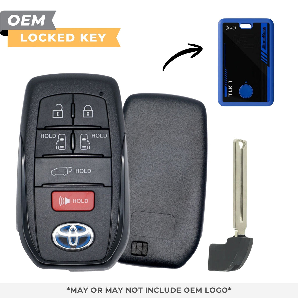 Toyota Locked OEM 2021 - 2025 Sienna, Smart Key 6B Power Doors/Hatch FCCID: HYQ14FBX PN 8990H - 08010 - Royal Key Supply