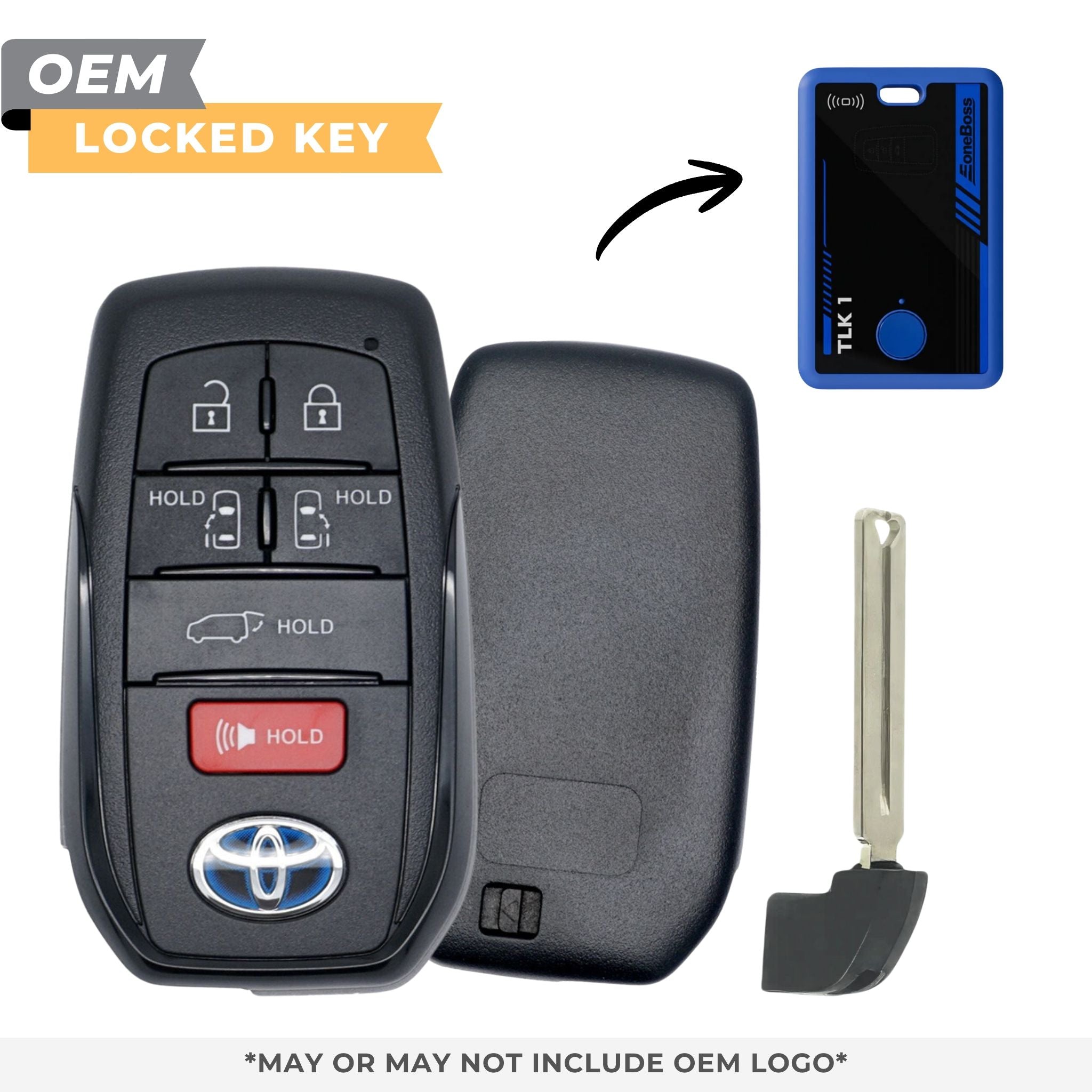 Toyota Locked OEM 2021 - 2025 Sienna, Smart Key 6B Power Doors/Hatch FCCID: HYQ14FBX PN 8990H - 08010 - Royal Key Supply