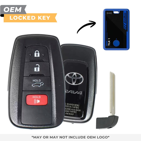 Toyota Locked OEM 2022 - 2025 RAV4 Smart Key 4B Hatch FCCID: HYQ14FBC PN 8990H - 0R030 - Royal Key Supply