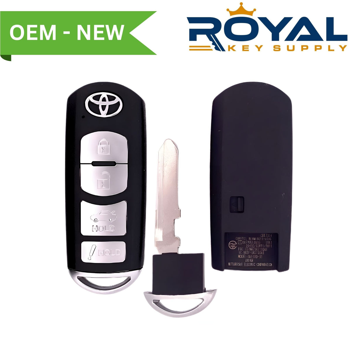 Toyota New OEM 2017 - 2019 Yaris iA Smart Key 4B Trunk FCCID: WAZSKE13D01 PN# 89904 - WB001 - Royal Key Supply