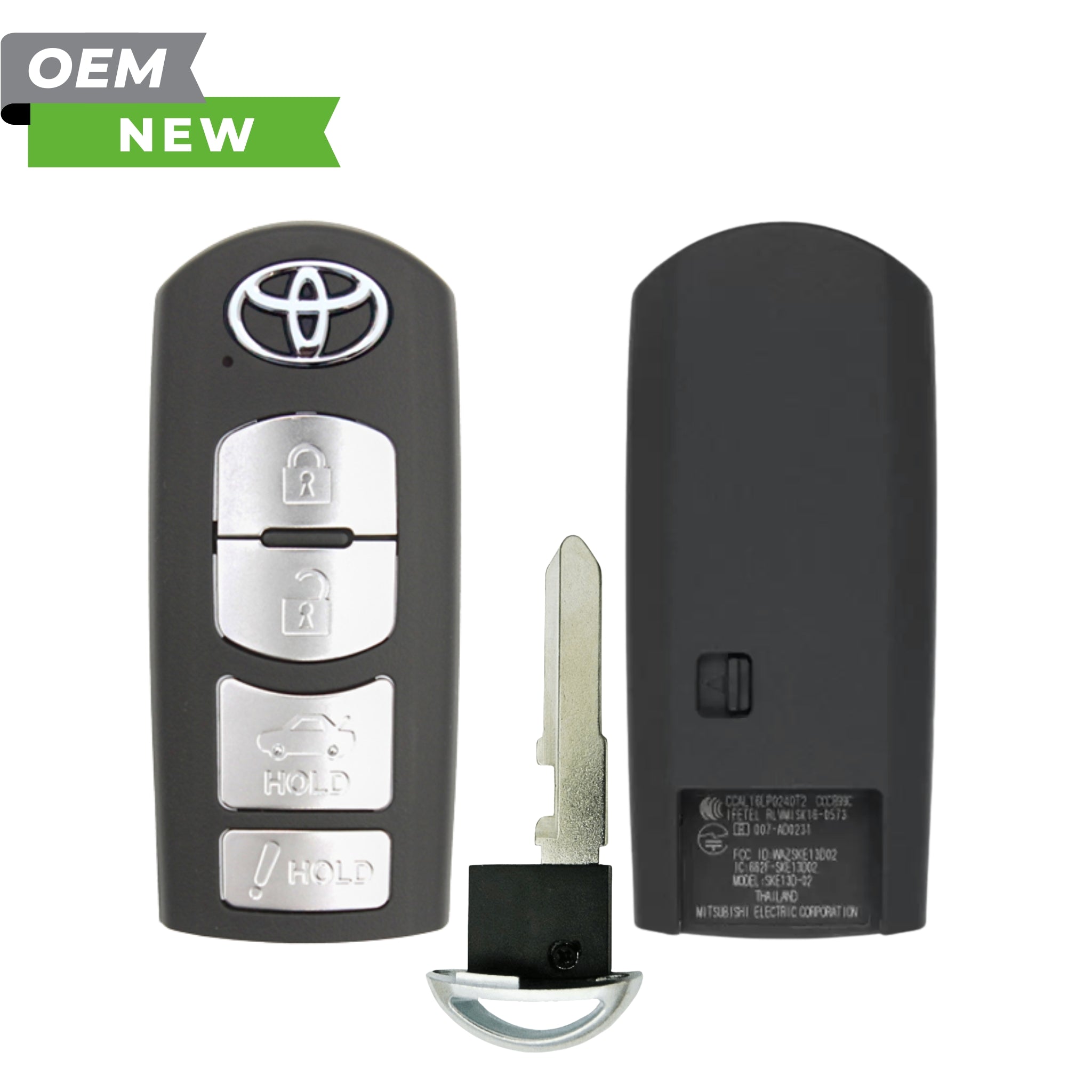 Toyota New OEM 2017 - 2019 Yaris iA Smart Key 4B Trunk FCCID: WAZSKE13D01 PN 89904 - WB001 - Royal Key Supply