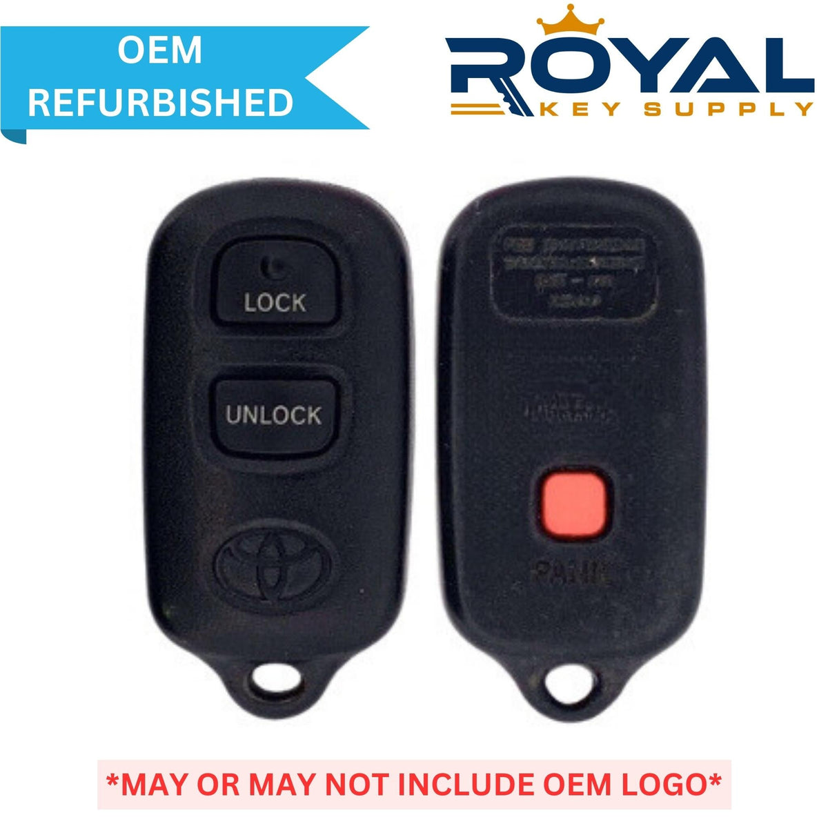 Toyota Refurbished 1998 - 2008 Camry, Corolla Keyless Entry Remote 3B FCCID: GQ43VT14T PN# 89742 - 06010 - Royal Key Supply