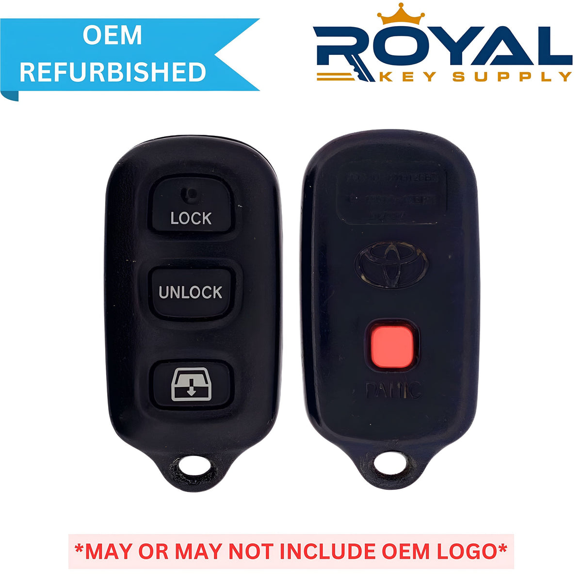 Toyota Refurbished 1999 - 2009 Sequoia Keyless Entry Remote 4B Hatch Glass FCCID: HYQ12BBX PN# 89742 - 35050, 89742 - 0C040, 89742 - 0C030 - Royal Key Supply