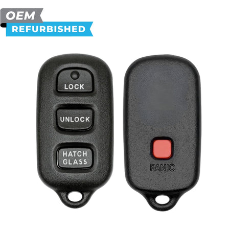 Toyota Refurbished 2003-2008 Corolla Keyless Entry Remote 4B Hatch Glass FCC: GQ43VT14T PN 89742-02010 - Royal Key Supply