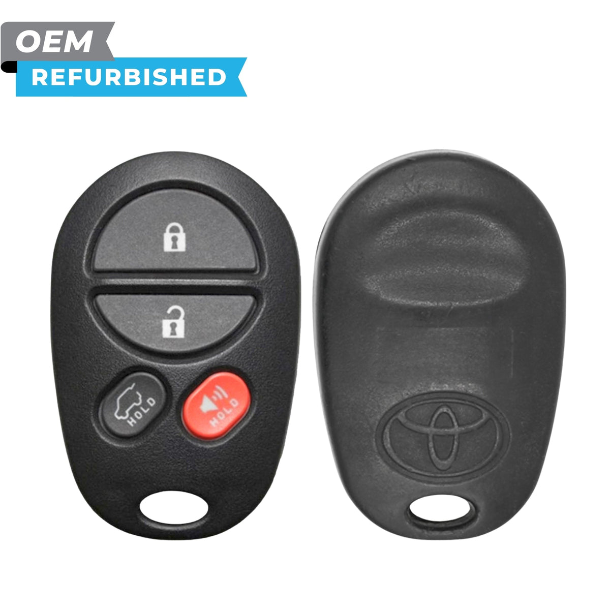 Toyota Refurbished 2007-2012 Highlander Keyless Entry Remote 4B Hatch Glass FCCID: GQ43VT20T PN 89742-0W011 - Royal Key Supply