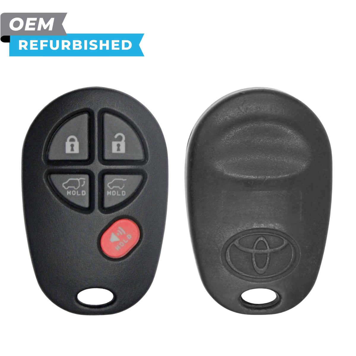 Toyota Refurbished 2008-2013 Highlander Keyless Entry Remote 5B Hatch/Hatch Glass FCCID: GQ43VT20T PN 89742-0W021 - Royal Key Supply