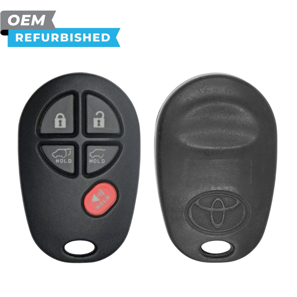 Toyota Refurbished 2008-2013 Highlander Keyless Entry Remote 5B Hatch/Hatch Glass FCCID: GQ43VT20T PN 89742-0W021 - Royal Key Supply