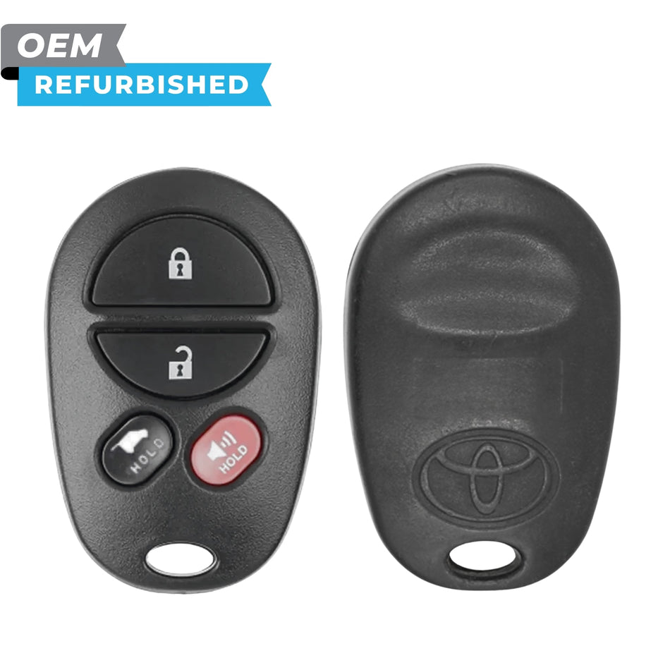Toyota Refurbished 2008-2017 Sequoia Keyless Entry Remote 4B Hatch FCCID: GQ43VT20T PN 89742-0C041, 89742-0C040 - Royal Key Supply