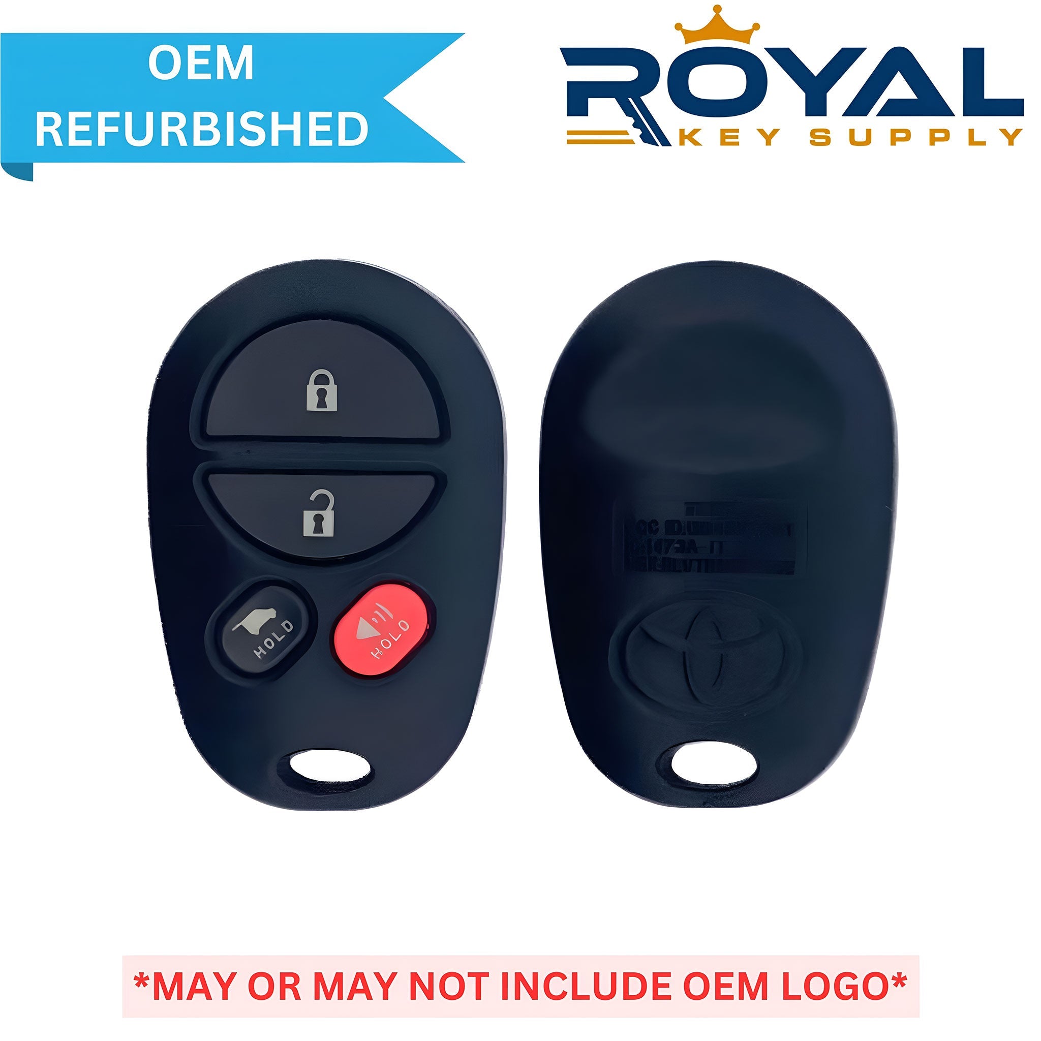 Toyota Refurbished 2008 - 2017 Sequoia Keyless Entry Remote 4B Hatch FCCID: GQ43VT20T PN# 89742 - 0C041, 89742 - 0C040 - Royal Key Supply