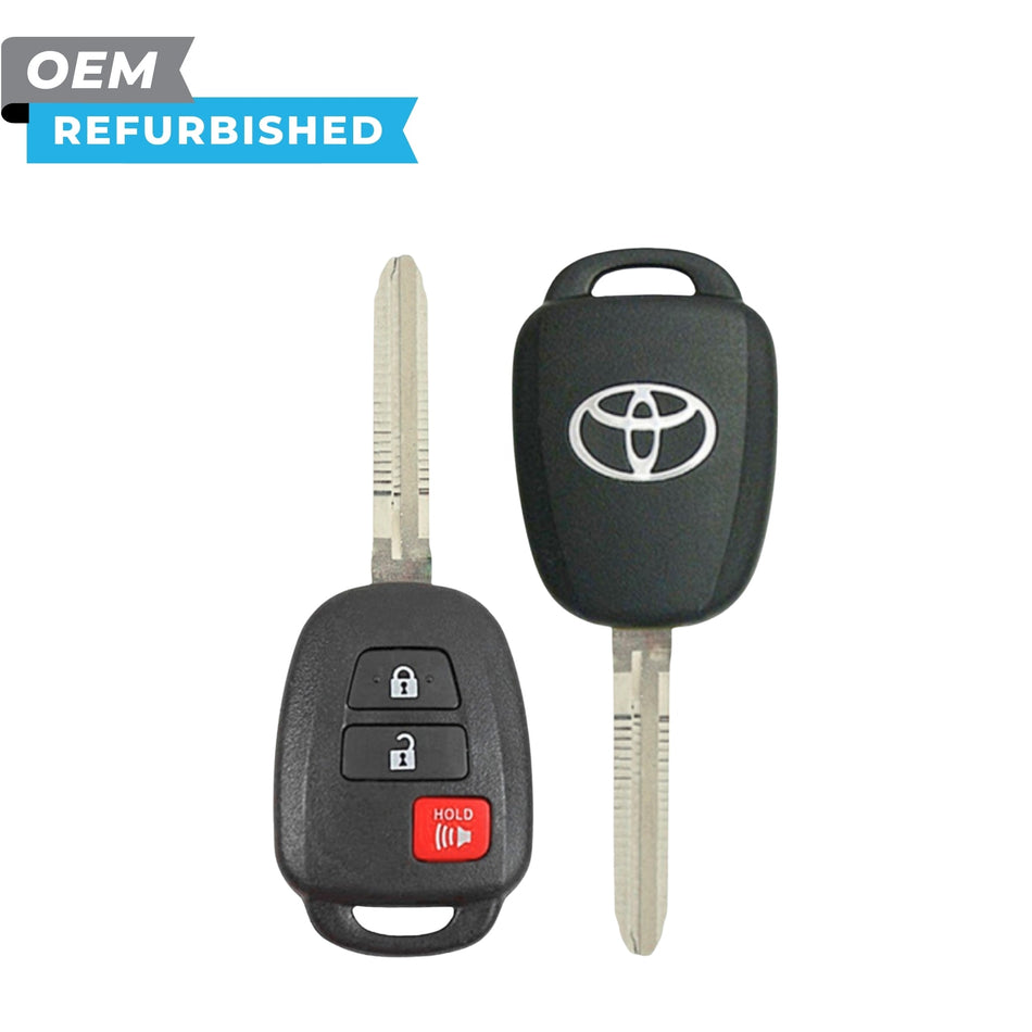 Toyota Refurbished 2012-2016 Prius C Remote Head Key 3B FCCID: HYQ12BDM PN 89070-52F50 - Royal Key Supply