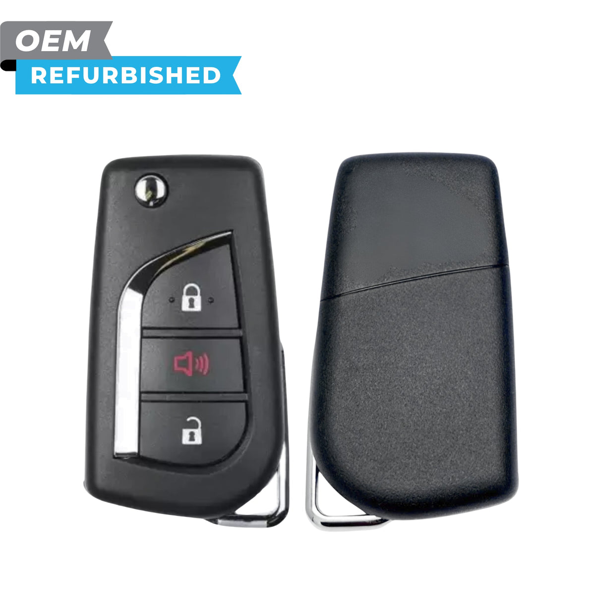 Toyota Refurbished 2017-2018 Corolla iM Remote Flip Key 3B FCCID: HYQ12BFA PN 89070-12C20 - Royal Key Supply