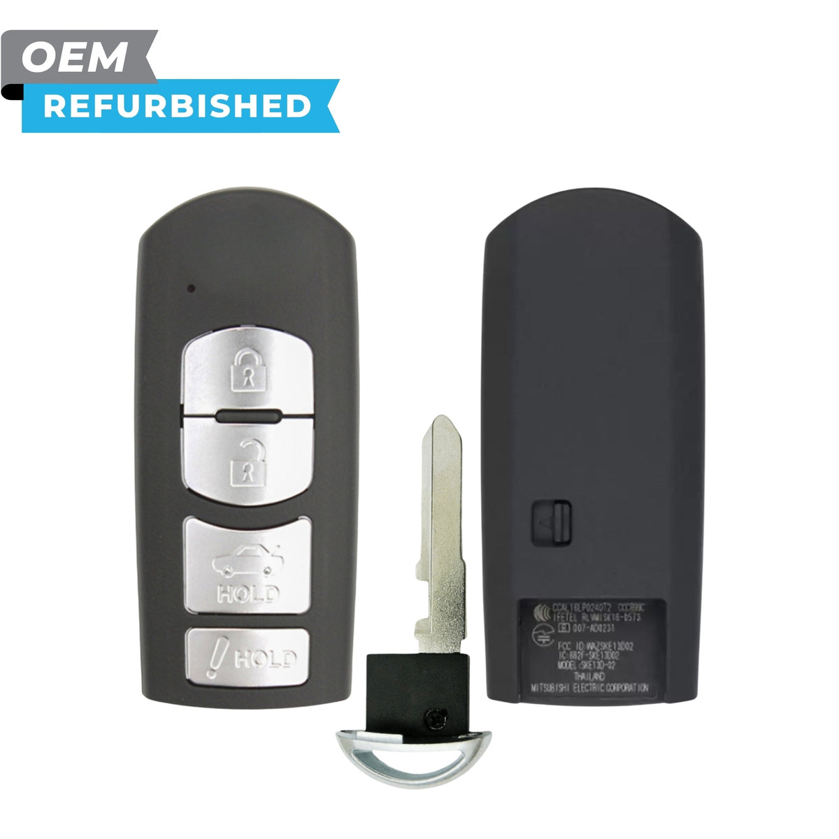 Toyota Refurbished 2017-2019 Yaris iA Smart Key 4B Trunk FCCID: WAZSKE13D01 PN 89904-WB001 - Royal Key Supply