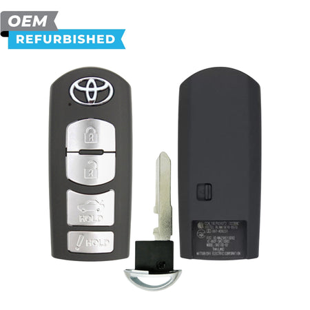 Toyota Refurbished 2017-2019 Yaris iA Smart Key 4B Trunk FCCID: WAZSKE13D02 PN 89904-WB001 - Royal Key Supply