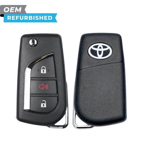 Toyota Refurbished 2019-2024 RAV4 Remote Flip Key 3B FCCID: GQ4-73T PN 89070-0R300 - Royal Key Supply