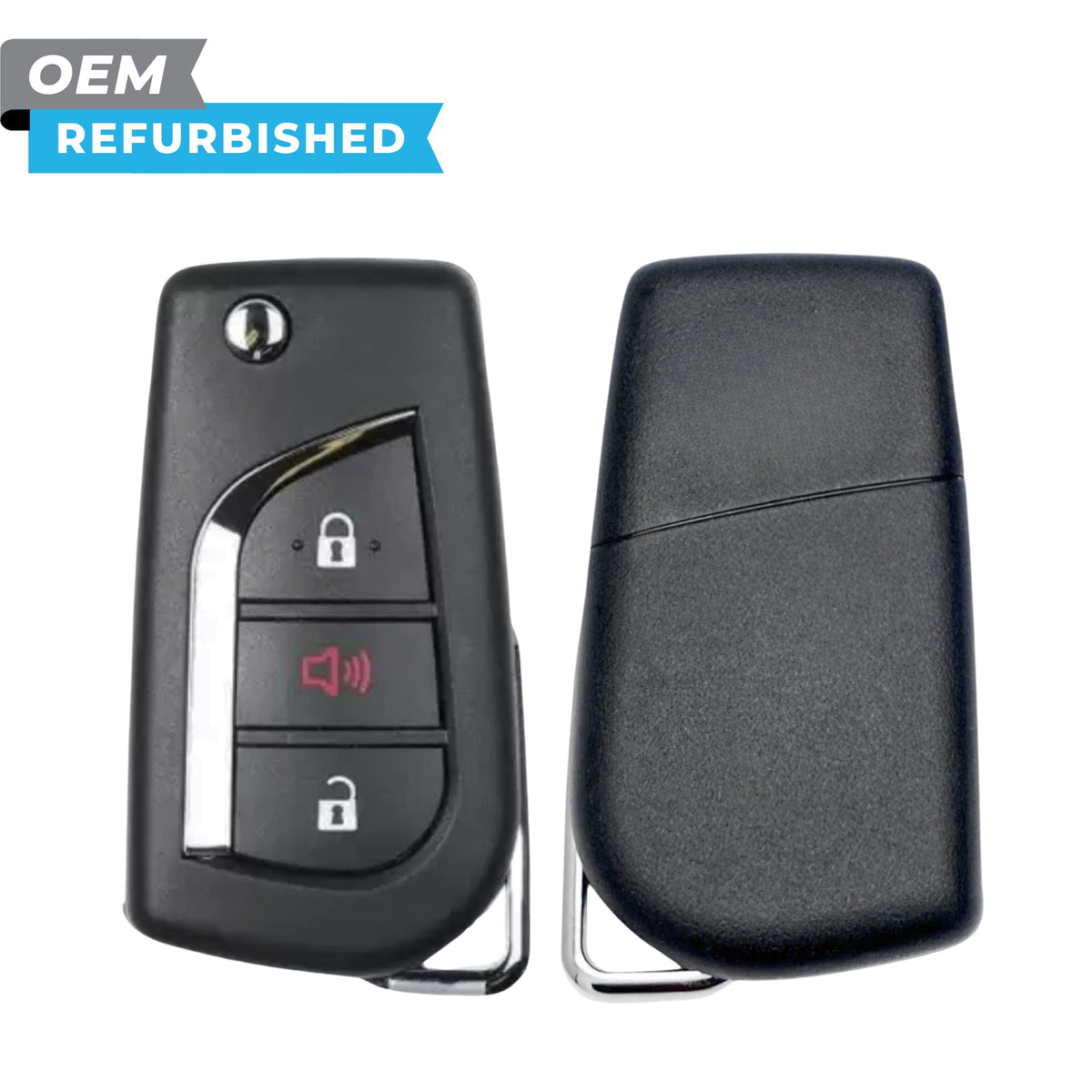 Toyota Refurbished 2019-2024 RAV4 Remote Flip Key 3B FCCID: GQ4-73T PN 89070-0R300 - Royal Key Supply