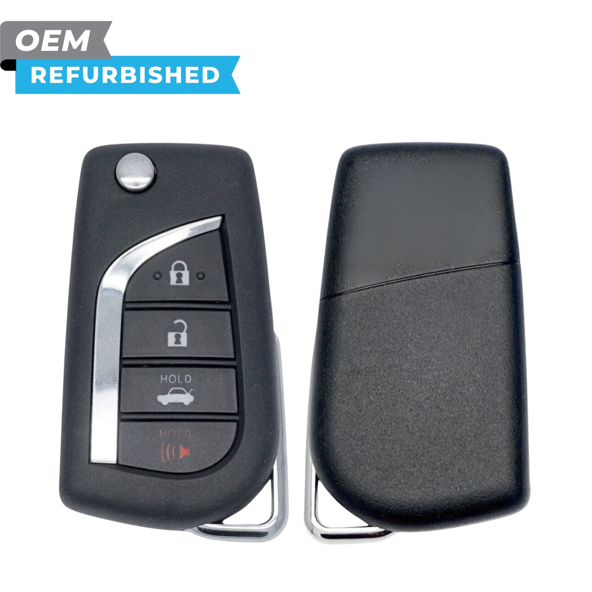 Toyota Refurbished 2019-2025 Camry, Corolla Remote Flip Key 4B Trunk FCCID: HYQ12BFB PN 89070-06790 - Royal Key Supply