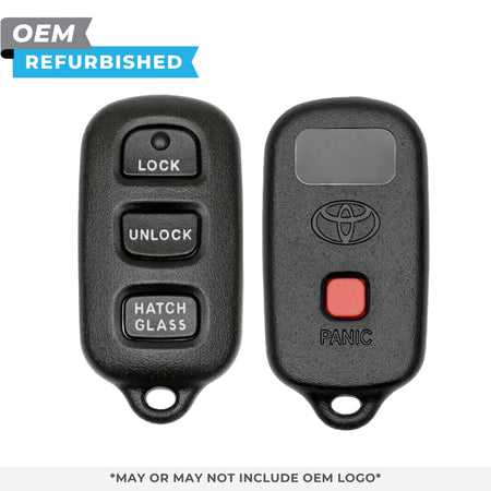 Toyota Refurbished OEM 2003 - 2008 Matrix 4 Button Keyless Entry Remote W/ Hatch FCCID: GQ43VT14T PN 88LP0065 - Royal Key Supply