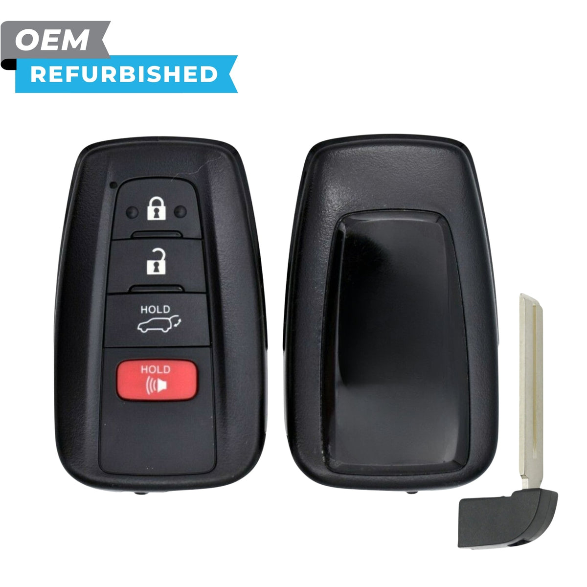 Toyota Refurbished OEM 2020-2022 Highlander (Blue Hybrid Logo) Smart Key 4B Hatch FCCID: HYQ14FBC-0351 PN 8990H-0E030 - Royal Key Supply
