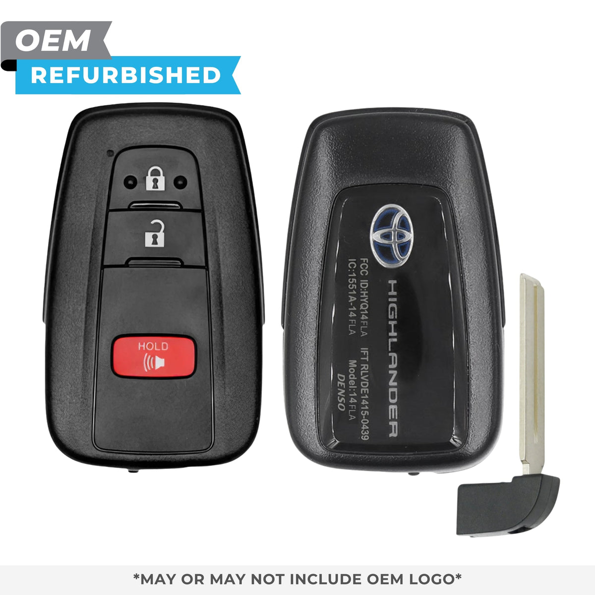 Toyota Refurbished OEM 2021 - 2023 Highlander Smart Key 3B FCCID: HYQ14FLA PN 8990H - 0E360 - Royal Key Supply