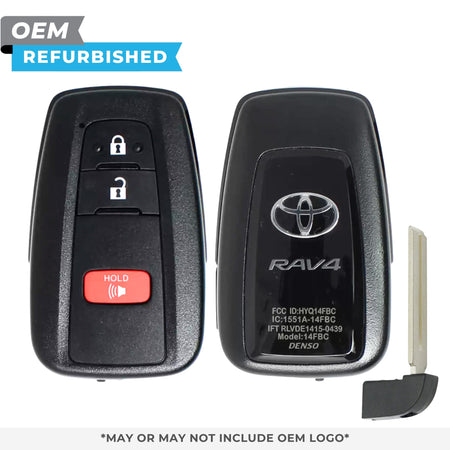 Toyota Refurbished OEM 2022 - 2024 RAV4 Smart Key 3B FCCID: HYQ14FBC - 0351 PN 8990H - 0R010 - Royal Key Supply