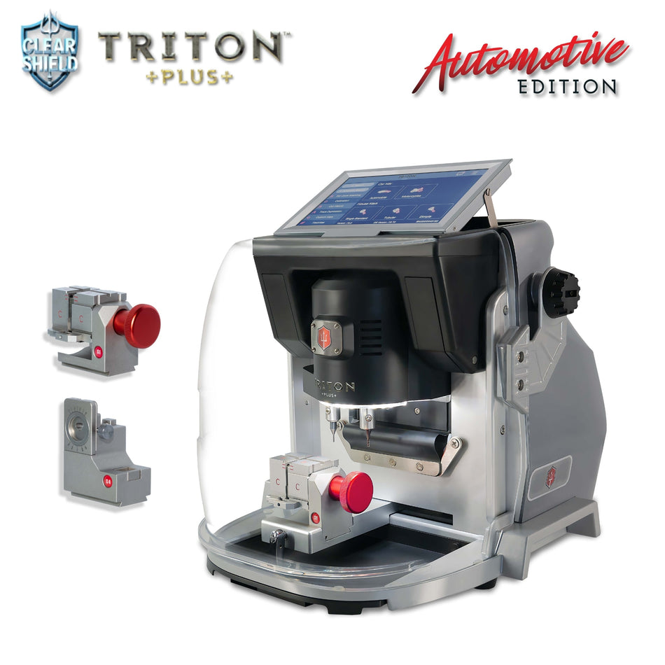 Triton PLUS - Key Cutting Machine - Automotive Edition (TPAE) Clear Shield - Royal Key Supply