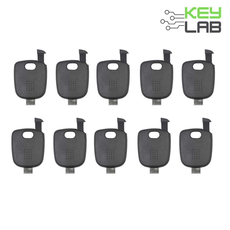 Universal Transponder Key Shell (10 Pack) for KEYDIY/Xhorse Universal Key Blades (Includes Chip Holder/ Blade Pins) - Royal Key Supply