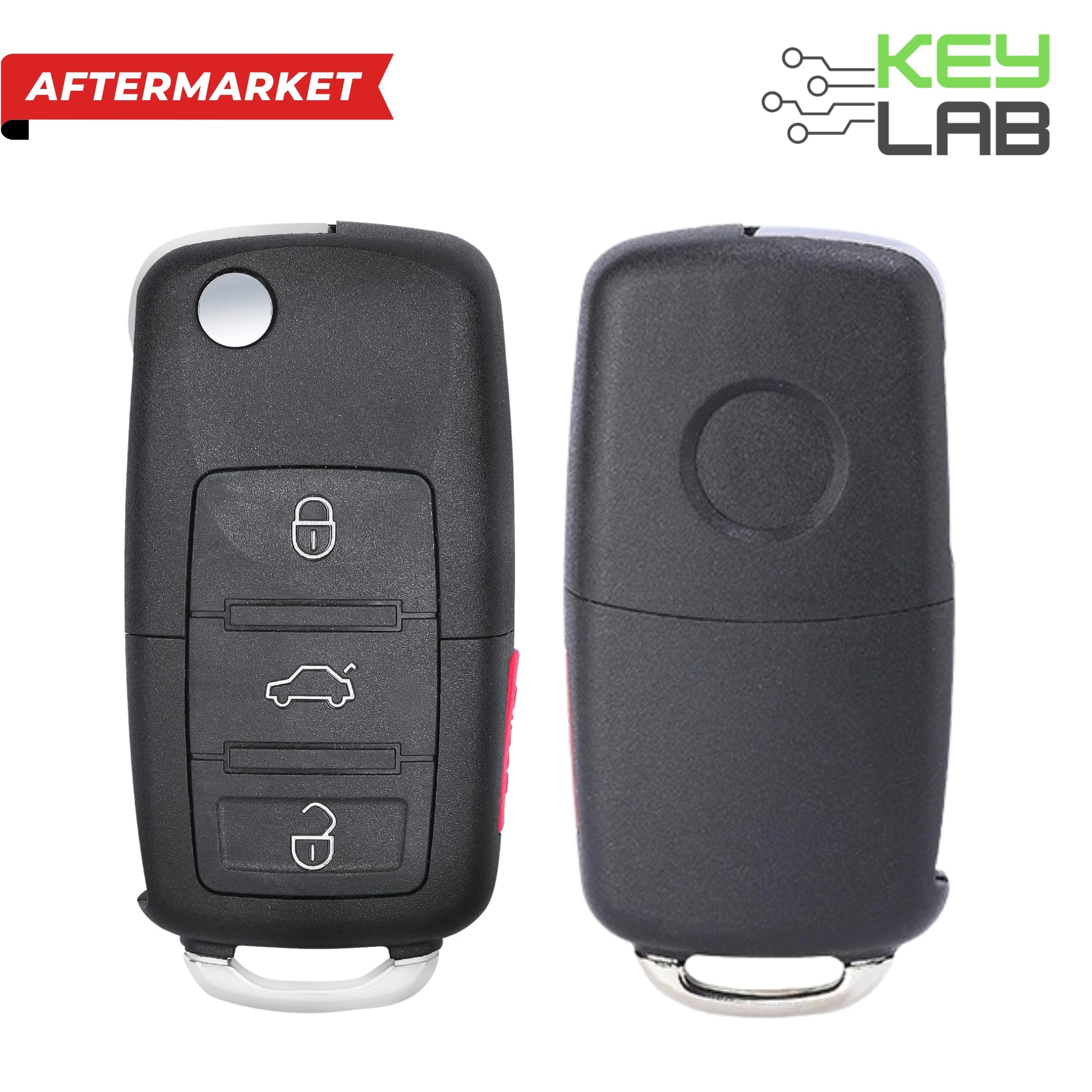Volkswagen Aftermarket 2012 - 2018 Jetta, Passat, Tiguan 4B Remote Flip Key FCCID: NBGFS93N PN 5K0 - 837 - 202 - BJ - Royal Key Supply