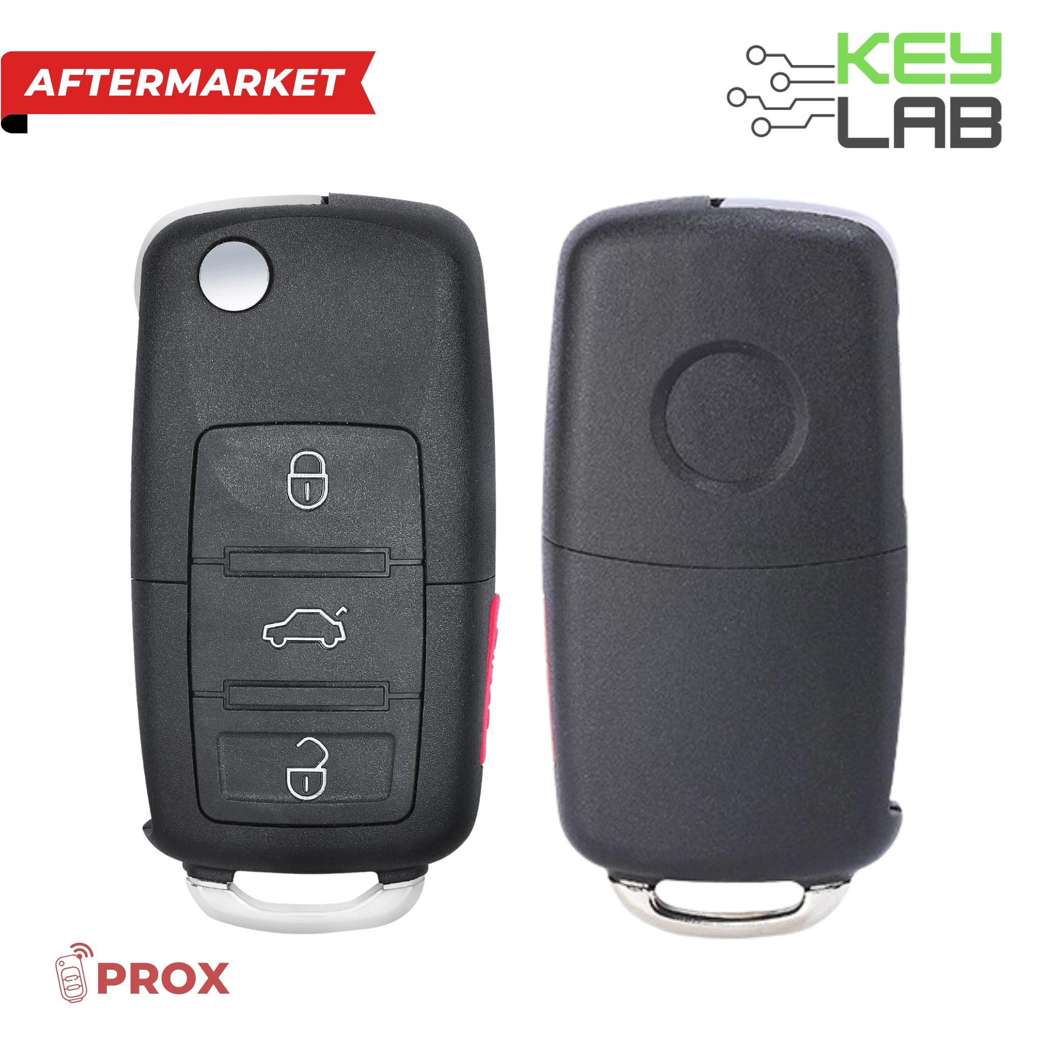 Volkswagen Aftermarket 2012 - 2018 Jetta, Passat, Tiguan 4B Remote Flip Key (PROX) FCCID: NBGFS93N PN 5K0 - 837 - 202 - BJ - Royal Key Supply