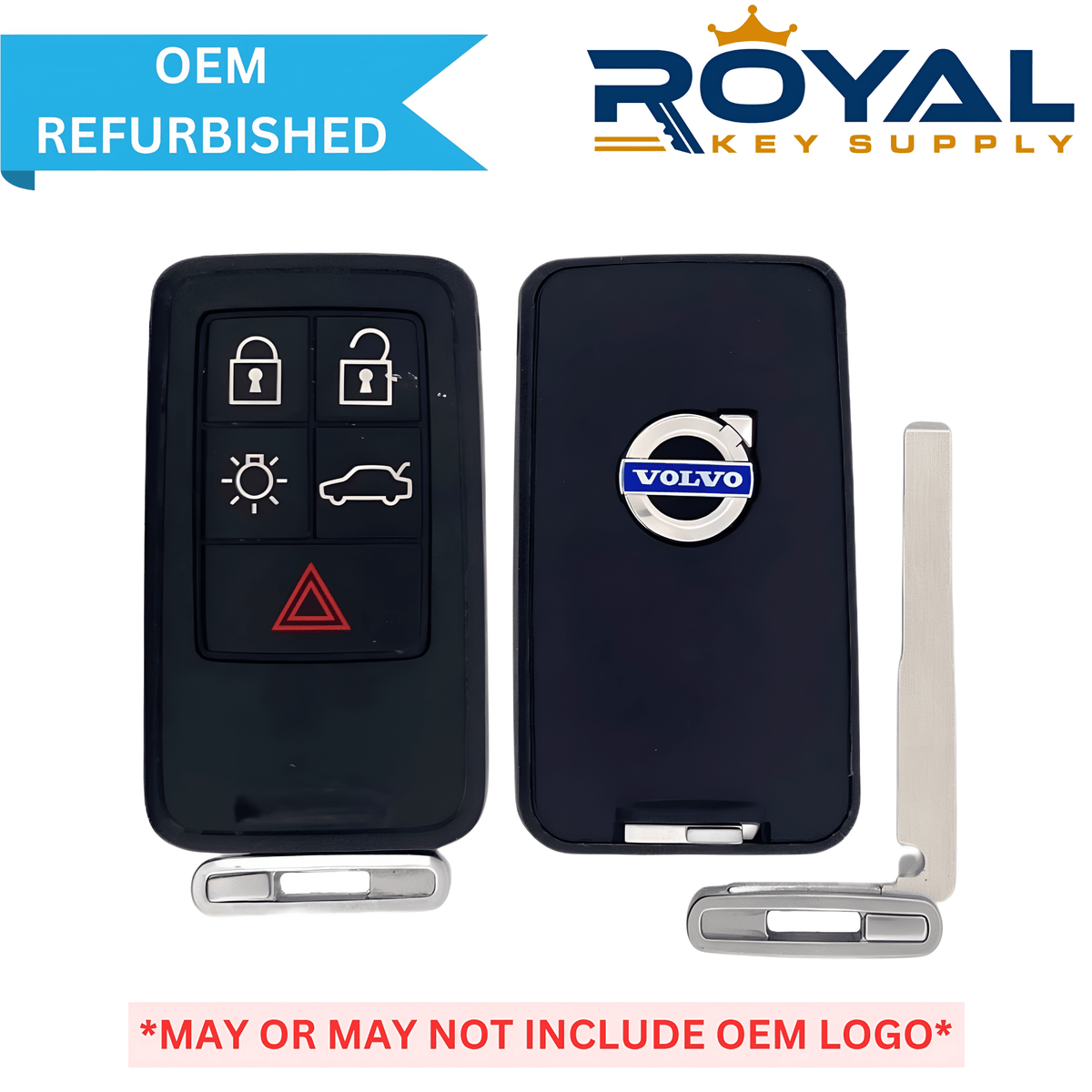 Volvo Refurbished 2007 - 2017 S60, S80 Smart Key 5B Trunk/Lights (434 MHz) Keyless Go FCCID: KR55WK49264 PN# 30659607 - Royal Key Supply