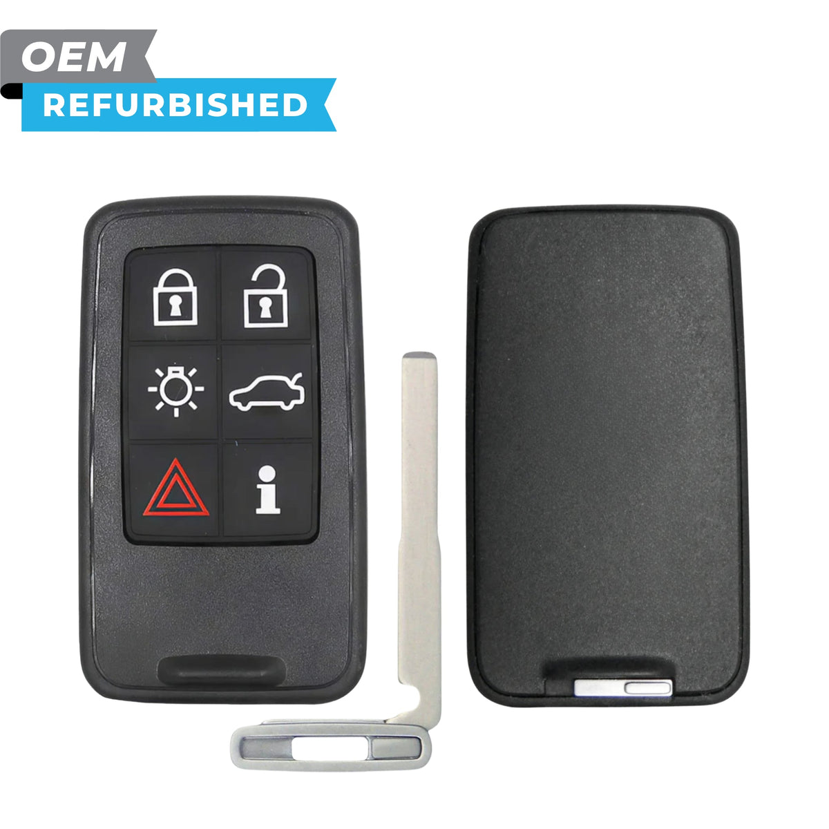 Volvo Refurbished OEM 2007-2018 S60, S80 Smart Key 6B Trunk/Lights/PCC (434 MHz) Keyless Go FCCID: KR55WK49266 PN 30659498 - Royal Key Supply