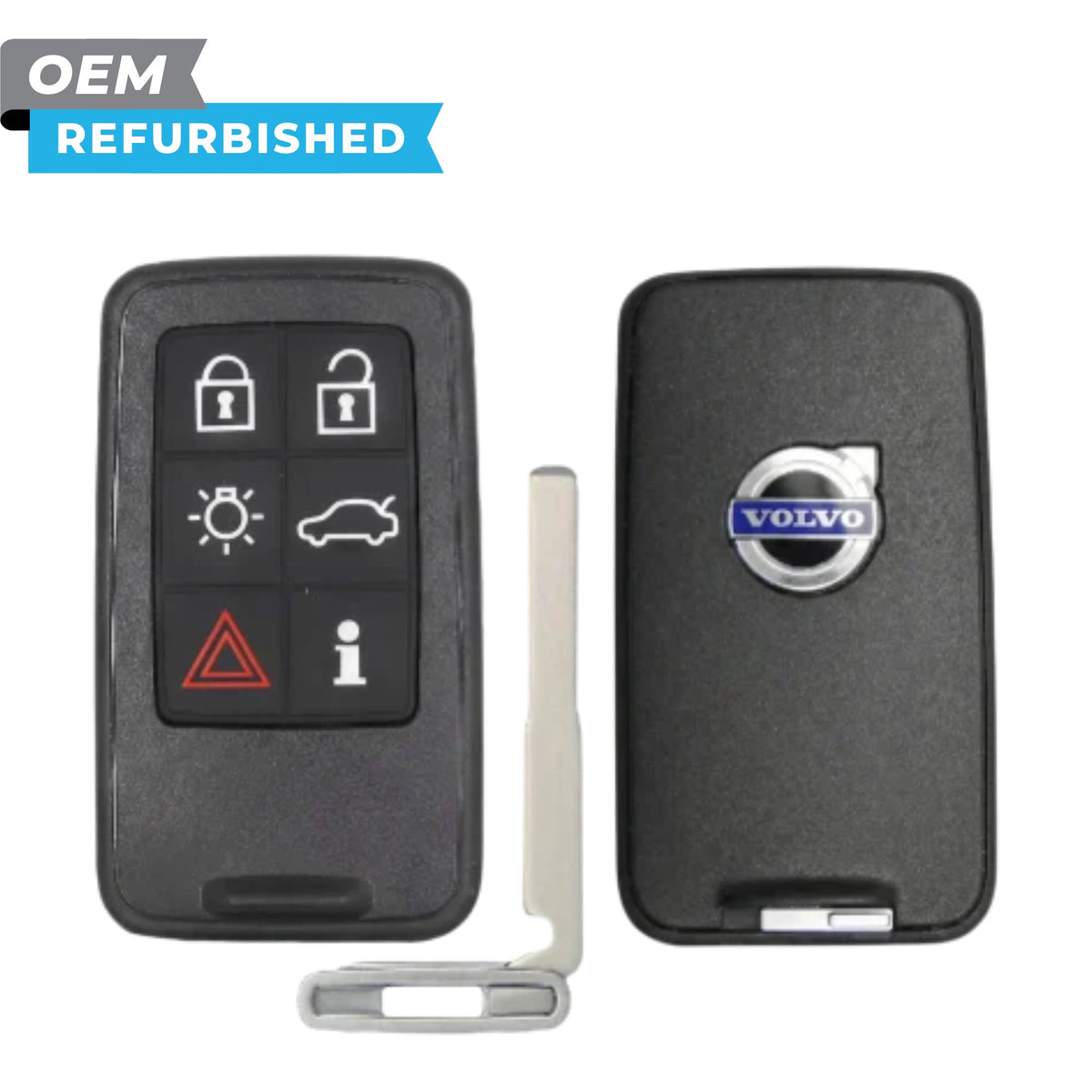 Volvo Refurbished OEM 2007-2018 S60, S80 Smart Key 6B Trunk/Lights/PCC (434 MHz) Keyless Go FCCID: KR55WK49266 PN 30659498 - Royal Key Supply