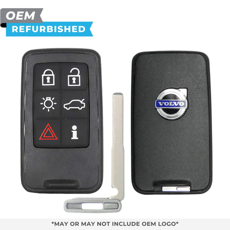 Volvo Refurbished OEM 2007 - 2018 S60, S80 Smart Key 6B Trunk/Lights/PCC (434 MHz) Keyless Go FCCID: KR55WK49266 PN 30659498 - Royal Key Supply