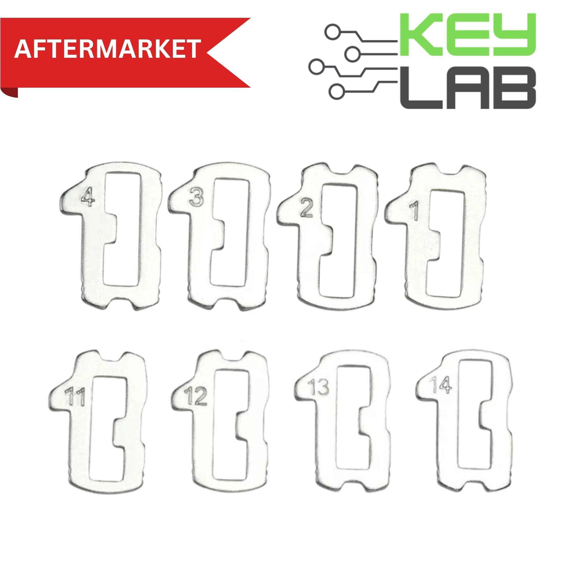 VW - Lock Wafer Set (HU66) 1/2/3/4/11/12/13/14 – Royal Key Supply