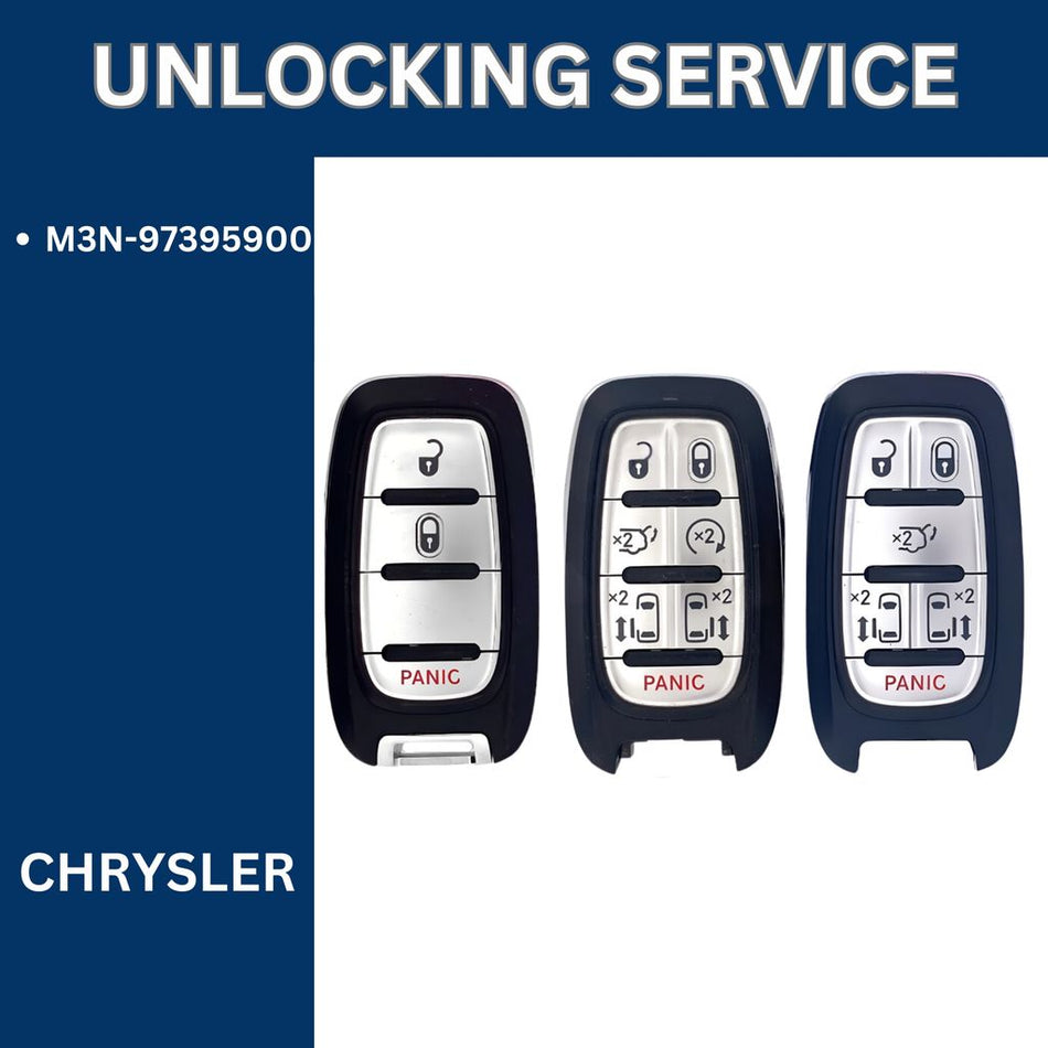 Smart Key Unlocking Service - For Chrysler - FCCID: M3N-97395900 - Royal Key Supply