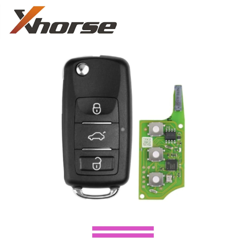 Xhorse - Universal Flip Key 3B (XEB510EN) For VVDI (SUPER REMOTE) Built - In XT27B Super Chip - Royal Key Supply