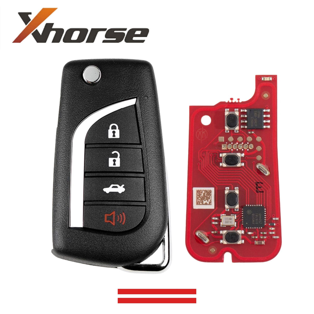 Xhorse - Universal Wire Remote Key 4B 2nd Gen (XKTO12EN) For VVDI - Royal Key Supply