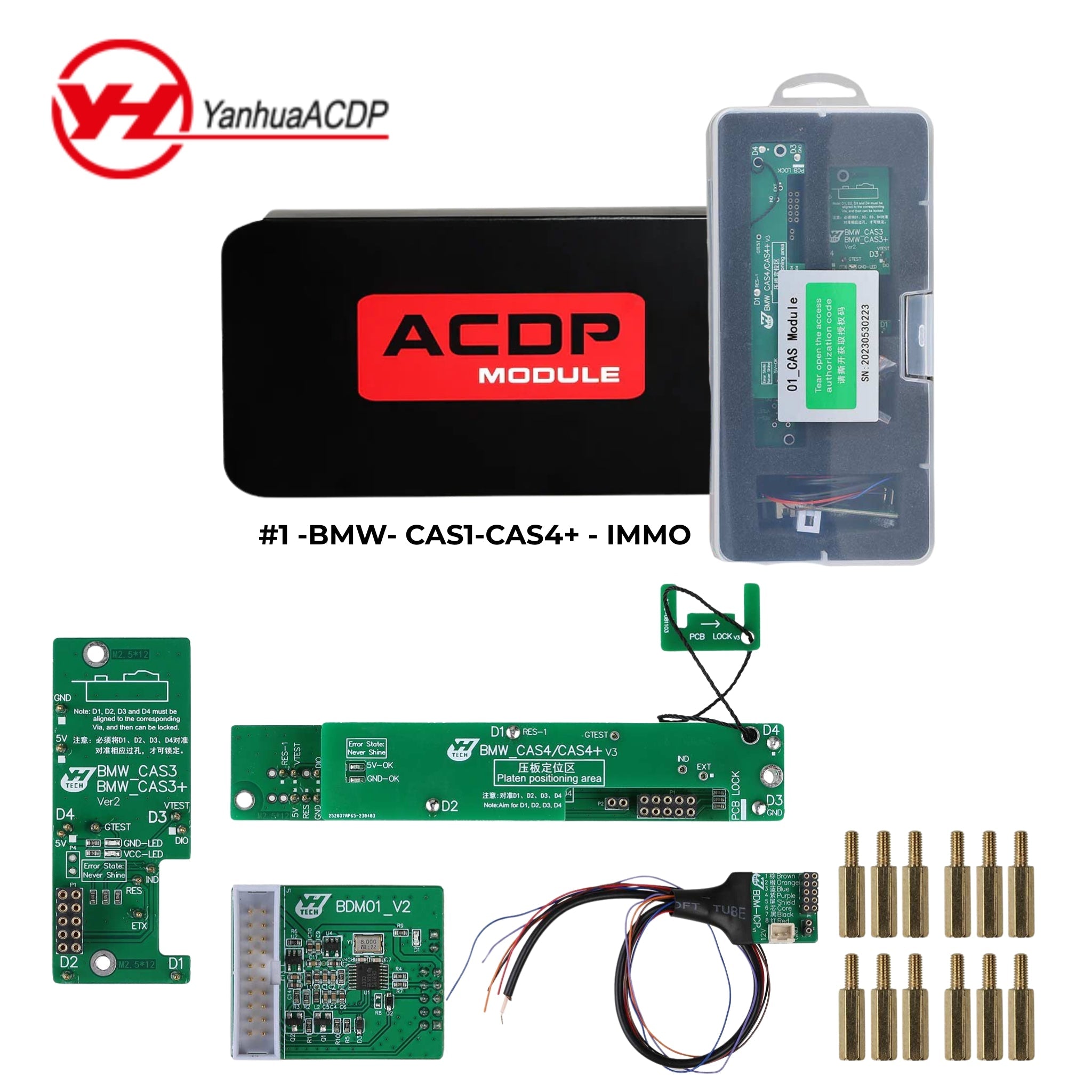 Yanhua ACDP Module 1 - BMW CAS1 - CAS4+ IMMO (w/ License A500) For Mini ACDP - Royal Key Supply
